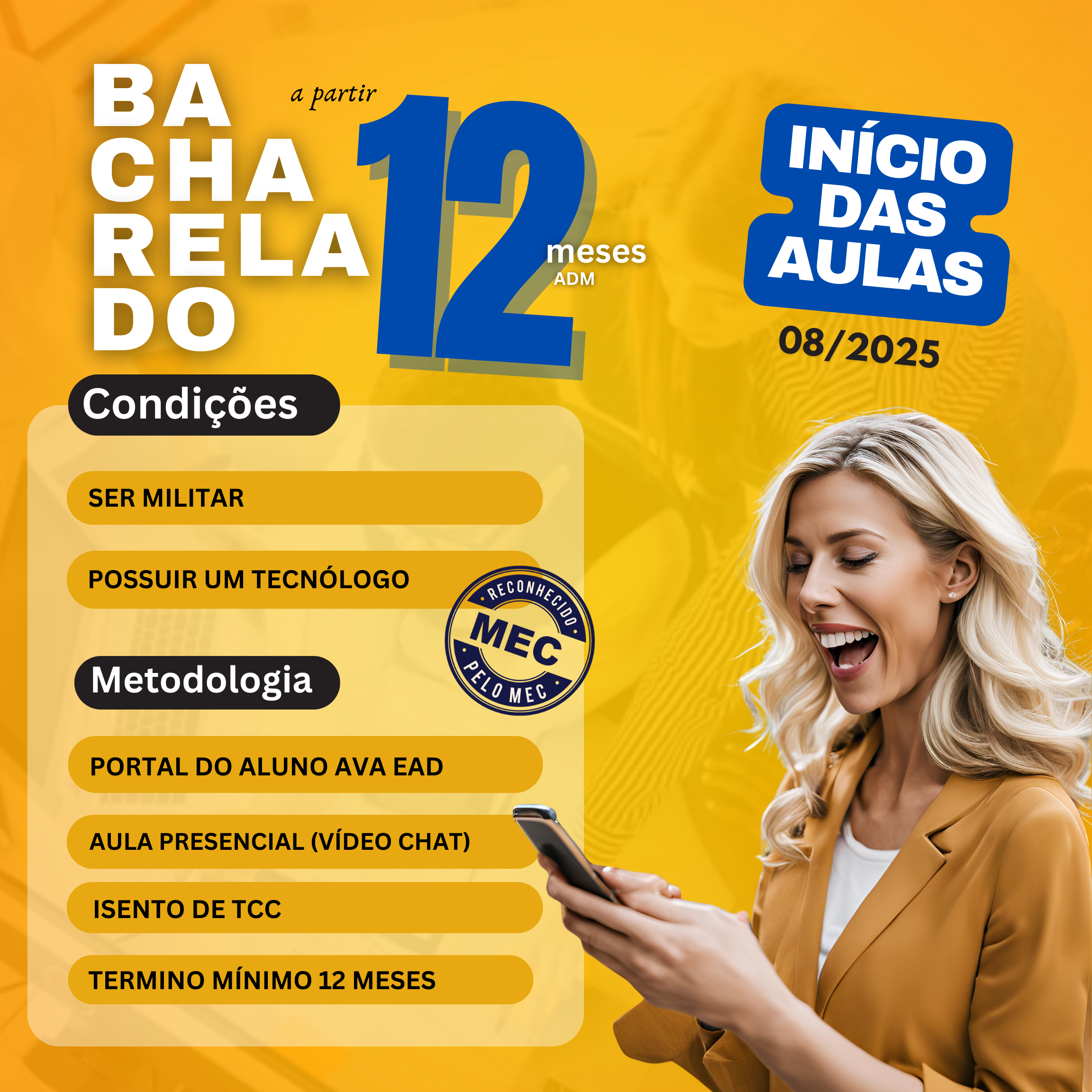 Bacharelado em ADM para Militares